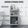 74CM Bathroom Cabinet Floor Storage Cabinet Organizer Narrow Side Cabinet Grey