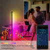 Tall Slim Music Sync RGB LED Corner Floor Lamp Neon Lights Bar Party Wall Light