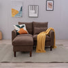 Panana 2 Seats Loveseat Couch Sofa Ottoman Upholstered Furniture for Small Space