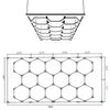 Car Hexagon LED Lighting Detail Garage Workshop Retail Light Honeycomb Hex Gym
