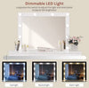 Elegant LED Vanity Dressing Table with Mirror & Stool – Makeup Desk Organizer