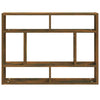 Wall Shelf Smoked Oak 75x16x55 cm Engineered Wood