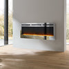 37" Glass Electric Fireplace Fire Wall Mounted Living Room Heater+Remote Control