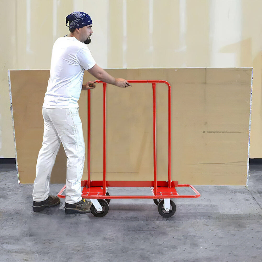 Heavy Duty Plasterboard Trolley Drywall Cart Wheeled Sheetrock Boards ...