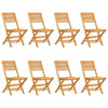 Folding Garden Chairs 8 pcs 47x62x90 cm Solid Wood Teak