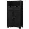 Bathroom Cabinet Floor Storage Cabinet Standing Cupboard w/1 Shelf &2 Drawers