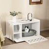 Cat Litter Box Enclosure Furniture Kitty Washroom Hidden Cabinet Front Flip Open