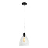 Pendant Light Over Island Hanging Lighting Industrial Clear Glass AdjustableCord