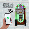 Jukebox Retro Vintage CD Player Machine 1950s Bluetooth LED Lights Free Standing