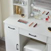 White Dressing Table With Drawers Mirror Stool Set Makeup Desk Vanity Table UK
