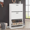 3 Drawer Shoe Cabinet Storage Cupboard Unit Shoe Rack Wooden Stand Organiser