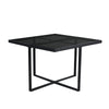 8 Seater Cube Rattan Garden Furniture Set Dining Table Chair Stool Outdoor Black