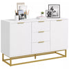 Modern Storage Cabinet Freestanding Cupboard Dresser with 3 Drawers