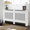 92cm Tall White Radiator Cover Wall Cabinet Radiator Enclosure Grill Shelf Decor