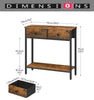 Slim Console Table with Storage - Ideal for Living Room and Hallway