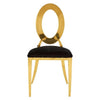 2 X PU Leather White & Black Velvet Style Jasmine Dining Chairs