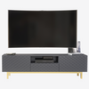 180cm TV Unit I Sideboard Cabinet I Cupboard TV Stand I Grey Gold Carved Doors