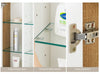 LED Bathroom Cabinet Mirror Wall Mounted 3 Doors Storage Cupboard Glass Shelf