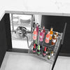 Blind Corner Bracket & Plates Cabinet Pull Out Drawer Base Shelve Storage Basket