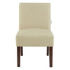 Dining Chairs & Table Set Linen Blend Bistro Seating Coffee Side Table | 3 Pcs