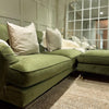 Olive Green Velvet 3 Seater Sofa - Payton SOF162