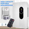 2200ml Portable Dehumidifier for Damp, Mould, Moisture in Home, Bedroom, Caravan