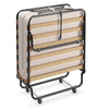 Camping Portable Bed Cot Folding Bed with Rolling Wheels