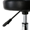 Saddle Rolling Salon Stool Hydraulic Lift Swivel Barber Tattoo Chair White Black