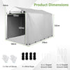 Outdoor Storage Shed 160 x 218 x 164 cm Portable Garage Shelter Bikes