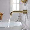 Brass Bathroom Wall Mounted Swivel Spout Sink Faucet Concealed Basin Mixer Taps