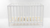 Baby Cot Bed 120x60cm Modern Simple - White