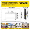 10' x 8' Backdrop Banner Stand Adjustable Telescopic for Trade Show