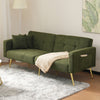Sofa Bed Sleeper Fabric Love Seat Sofa Couch Sofa Settee for Living Room Green