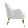 Velvet Scallop Shell Back Tub Chair Armchair Dressing Sofa Stool Bedroom Lounge