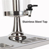 16L Commercial Stainless Steel Beverage Dispenser 2-Tank Drink Juice Dispenser
