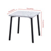 Small Space 3Pcs Square Dining Table+ 2 Dining Chair Set Dining Room Set Wooden