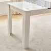 Modern High Gloss 150×80cm White+Black Dining Table for 4-6 Wooden Kitchen Table