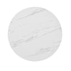 Modern Round Dining Table Coffee Table Marble Effect Table-top with Gold