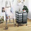 15 Drawers Storage Trolley Mobile Rolling Utility Cart Home Office Organizer
