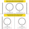 LUVODI Round LED Bathroom Mirror Wall Mounted Backlit Anti-Fog Makeup MirrorIP44