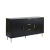 Dusk Evie Black & Gold Effect Sideboard with Drawers RRP £599