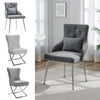 Restaurant Kitchen Seat Side Chair Velvet PU Leather Cushion Padded Dining Chair