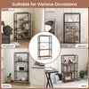 Costway 4-Tier Bookshelf Open-Back Storage Shelf Display Rack Shelving Unit