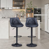 2 x Bar Stools Faux Leather Kitchen Breakfast Barstool Pub Chairs Cafe Stools