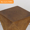Retro Twist Side Table Industrial Accent Tea Coffee Plant Stand Concrete Effect