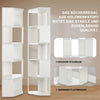 Corner Bookshelf Storage Organiser Shelving Wooden Display Stand 5 Tier Shelf