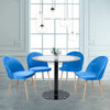 Round Square Rectangular Dining Table 2/4 Wooden Chairs Kitchen Room Restaurant