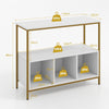 3-Tier Wooden Buffet Sideboard Modern Pantry Storage Cabinet With 3 Compartments