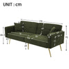 Sofa Bed Sleeper Fabric Love Seat Sofa Couch Sofa Settee for Living Room Green