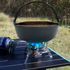 Cast Iron Casserole Dish Pot Pan Cooked Camping Stew Dutch Oven Stockpot Skillet